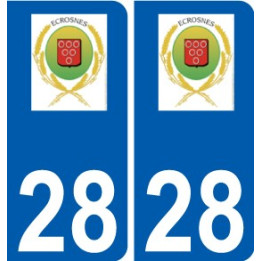 28 Dammarie logo autocollant plaque stickers ville