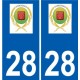28 Dammarie-logo-aufkleber typenschild aufkleber stadt