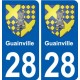 28 Dammarie wappen aufkleber typenschild aufkleber stadt