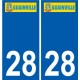 28 Guainville -logo-aufkleber typenschild aufkleber stadt