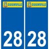 28 Guainville logo sticker plate stickers city