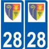 28 Dammarie logo sticker plate stickers city