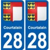 28 Dammarie wappen aufkleber typenschild aufkleber stadt