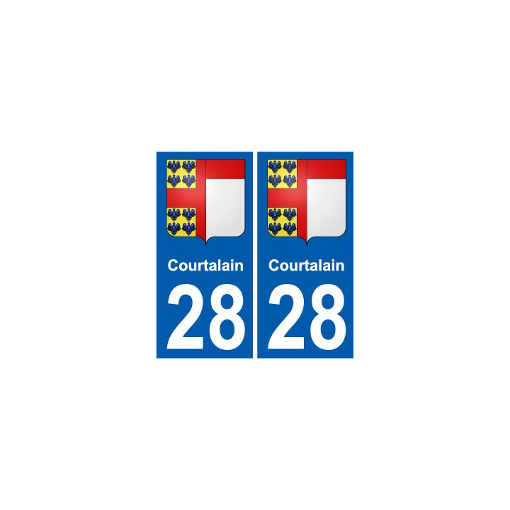 28 Dammarie coat of arms sticker plate stickers city