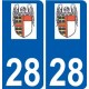 28 Dammarie logo adesivo piastra adesivi città