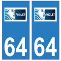 64 Anglet-logo aufkleber plakette ez stadt