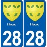 28 Dammarie blason autocollant plaque stickers ville