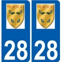 28 Dammarie-logo-aufkleber typenschild aufkleber stadt