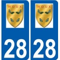 28 Houx logo sticker plate stickers city