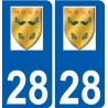 28 Dammarie logo sticker plate stickers city