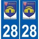 28 Dammarie logo sticker plate stickers city