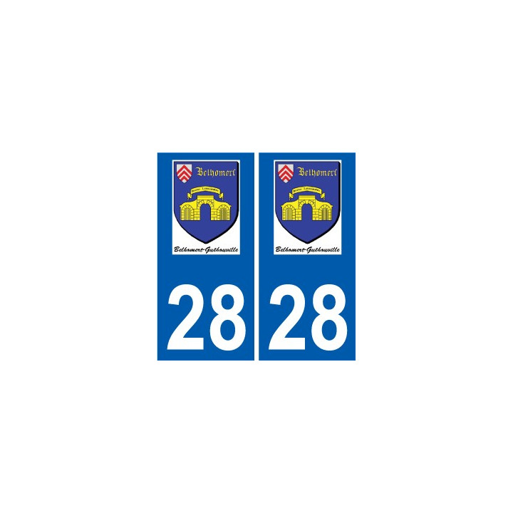 28 Dammarie logo autocollant plaque stickers ville