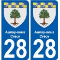 28 Dammarie blason autocollant plaque stickers ville