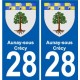 28 Dammarie wappen aufkleber typenschild aufkleber stadt