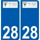 28 Dammarie-logo-aufkleber typenschild aufkleber stadt