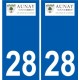 28 Dammarie logo autocollant plaque stickers ville