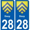 28 Dammarie coat of arms sticker plate stickers city