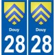 28 Dammarie wappen aufkleber typenschild aufkleber stadt