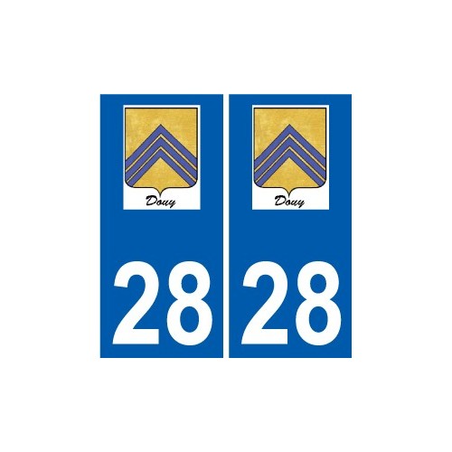 28 Dammarie logo sticker plate stickers city