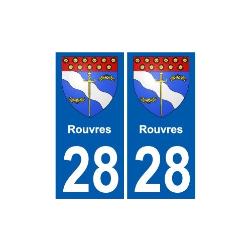 28 Dammarie coat of arms sticker plate stickers city