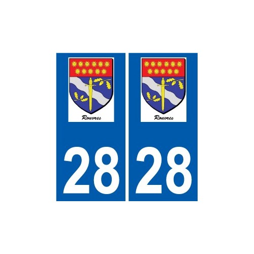 28 Dammarie logo autocollant plaque stickers ville