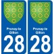 28 Dammarie blason autocollant plaque stickers ville