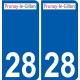 28 Dammarie logo sticker plate stickers city