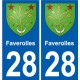 28 Dammarie blason autocollant plaque stickers ville