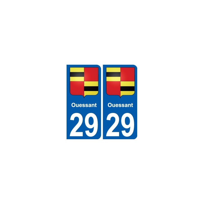 29 Penmarch coat of arms sticker plate stickers city