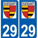 29 Penmarch logo autocollant plaque stickers ville
