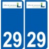 29 de Penmarch logotipo de la etiqueta engomada de la placa de pegatinas de la ciudad