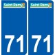 71 Saint-Rémy logo autocollant plaque stickers ville