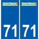 71 Saint-Rémy logo autocollant plaque stickers ville