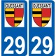 29 Penmarch logo aufkleber typenschild aufkleber stadt