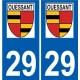 29 Penmarch logo sticker plate stickers city