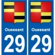 29 Penmarch blason autocollant plaque stickers ville