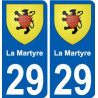29 Penmarch coat of arms sticker plate stickers city