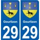 29 Penmarch coat of arms sticker plate stickers city
