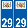 29 Penmarch logo autocollant plaque stickers ville