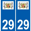 29 Penmarch logo autocollant plaque stickers ville