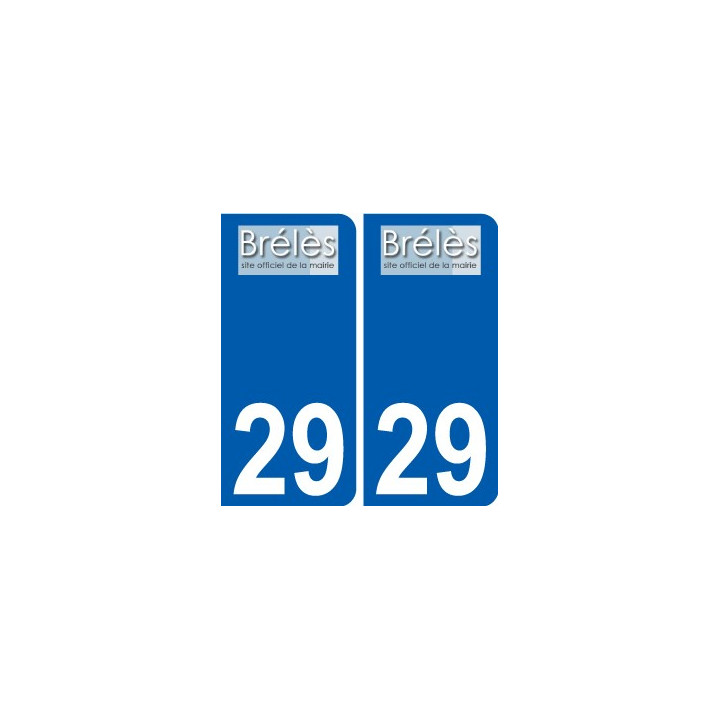 29 Brélès logo aufkleber typenschild aufkleber stadt