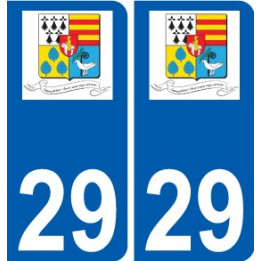 29 Penmarch logo autocollant plaque stickers ville