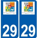29 de Penmarch logotipo de la etiqueta engomada de la placa de pegatinas de la ciudad