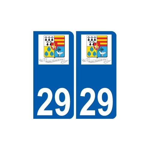 29 de Penmarch logotipo de la etiqueta engomada de la placa de pegatinas de la ciudad
