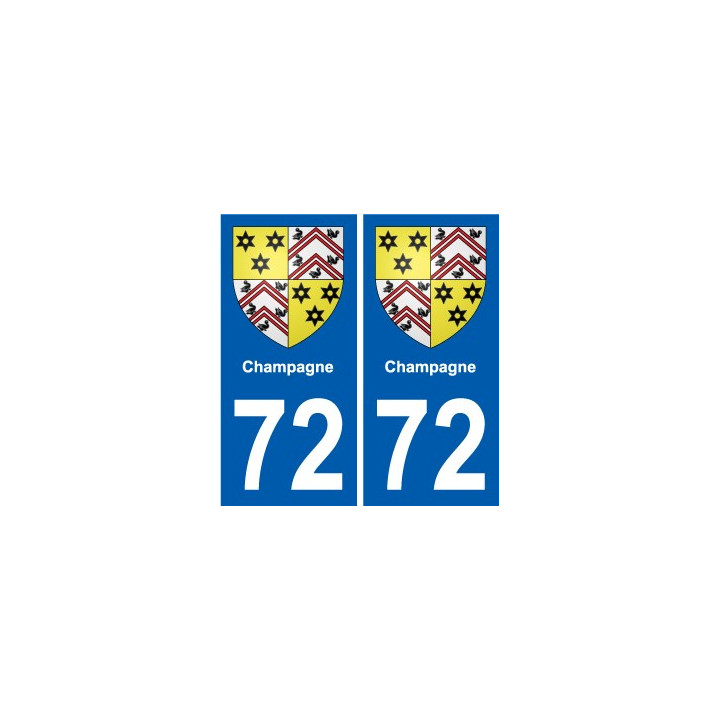 72 Champagne wappen aufkleber typenschild aufkleber stadt