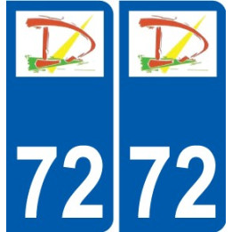72 Dollon wappen aufkleber typenschild aufkleber stadt