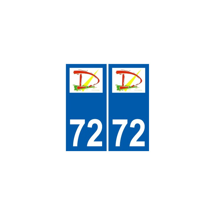 72 Dollon logo autocollant plaque stickers ville