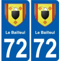 72 Challes coat of arms sticker plate stickers city