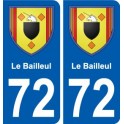 72 Challes coat of arms sticker plate stickers city