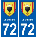 72 Challes coat of arms sticker plate stickers city